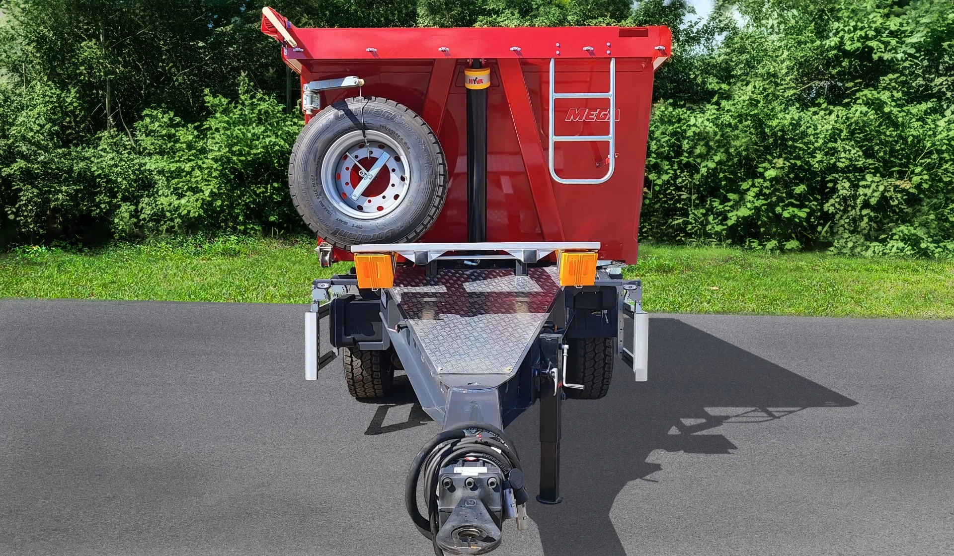 Прицеп самосвал с центральным расположением осей (цро) MEGA (перед)