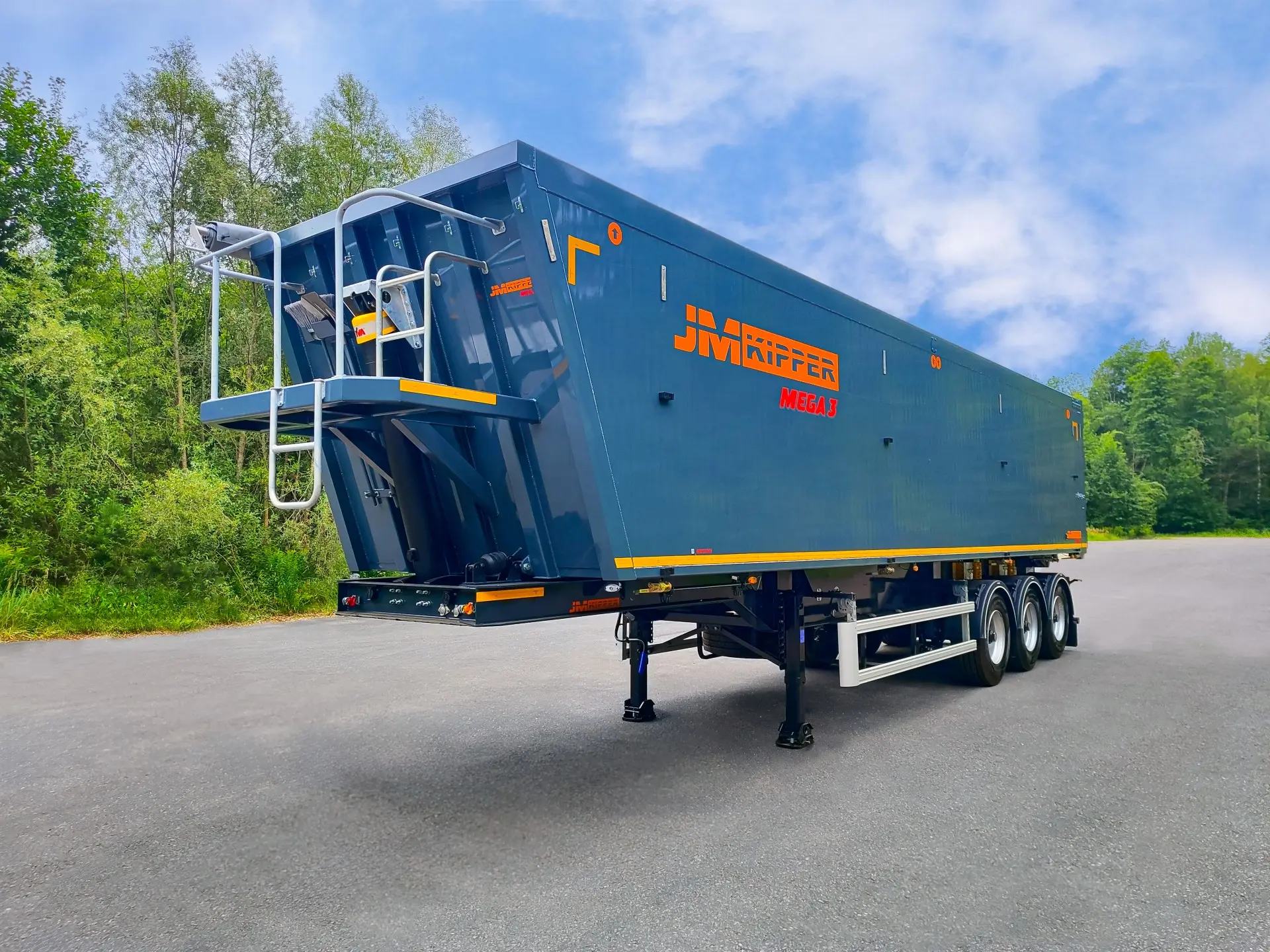 Самосвальный алюминиевый полуприцеп JM Kipper MEGA 3 (перед 45)